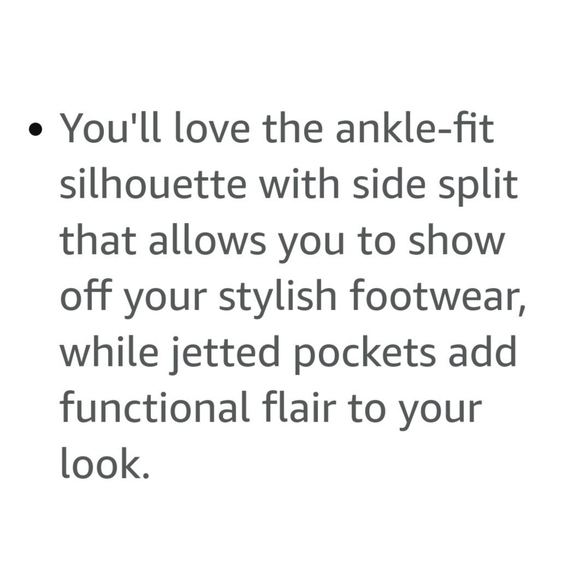 A New Day Mid Rise Slim Straight Side Split Trousers Blue Size 16 - Picture 9 of 11